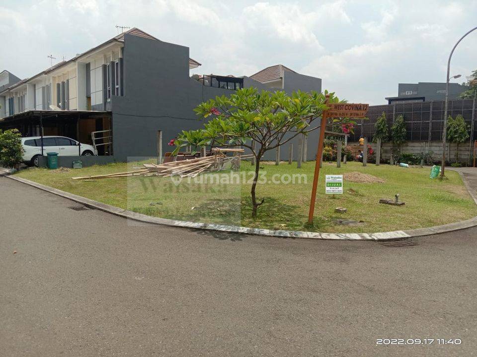 dijual-cepat-kavling-hoek-cluster-west-covina-kota-wisata
