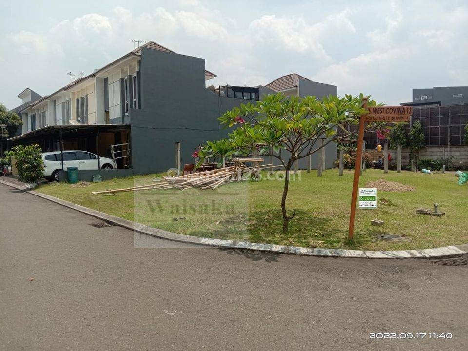 dijual-cepat-kavling-hoek-cluster-west-covina-kota-wisata