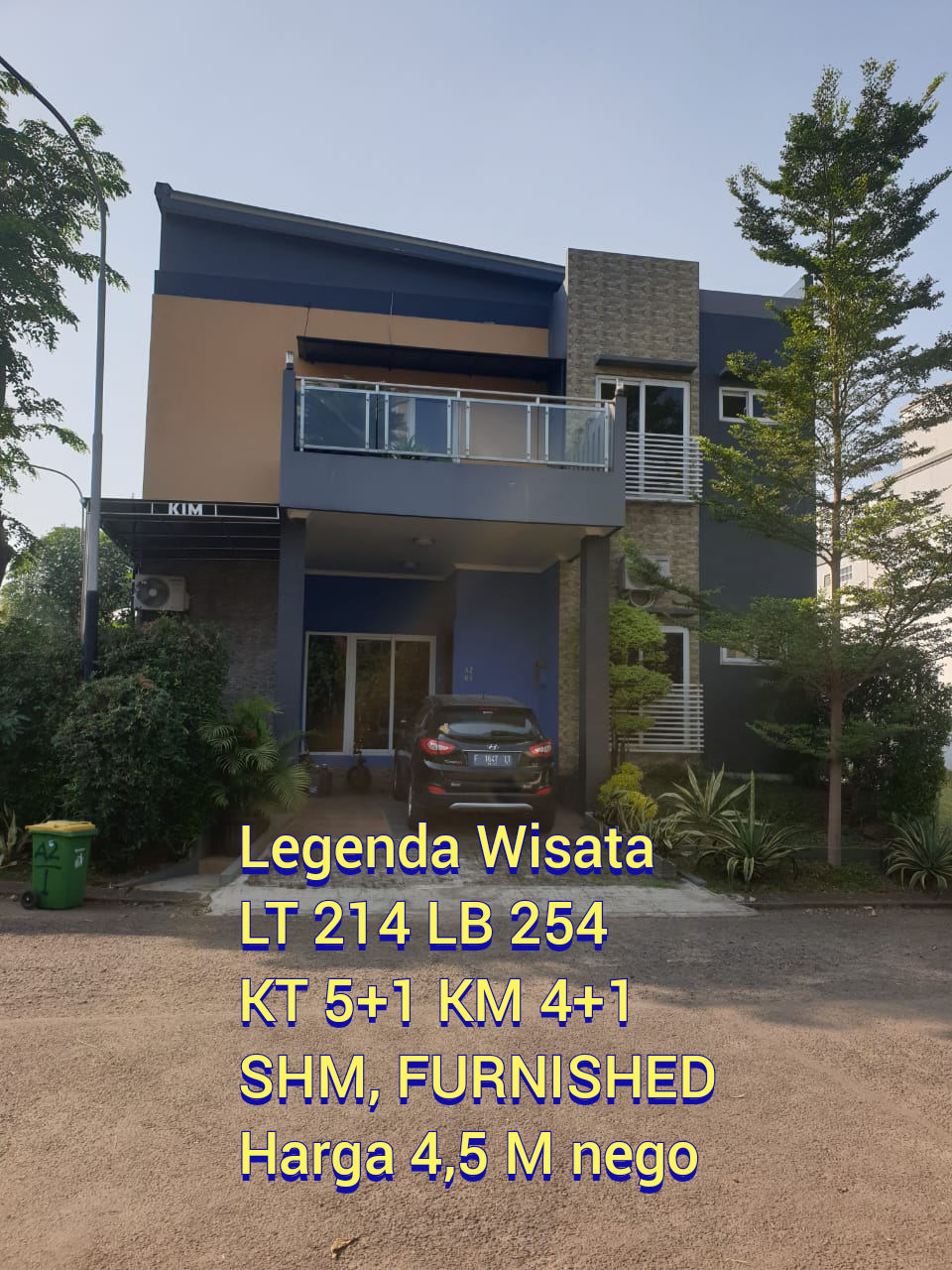 Rumah disewakan di Legenda wisata siap huni 2 lt